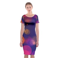 Seamless Pattern Design Tiling Classic Short Sleeve Midi Dress