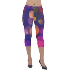 Seamless Pattern Design Tiling Lightweight Velour Capri Leggings  by HermanTelo