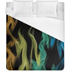 Smoke Rainbow Colors Colorful Fire Duvet Cover (california King Size)