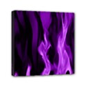 Smoke Flame Abstract Purple Mini Canvas 6  x 6  (Stretched) View1