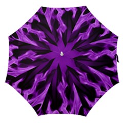 Smoke Flame Abstract Purple Straight Umbrellas by HermanTelo