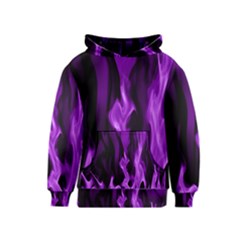 Smoke Flame Abstract Purple Kids  Pullover Hoodie
