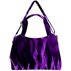 Smoke Flame Abstract Purple Double Compartment Shoulder Bag by HermanTelo