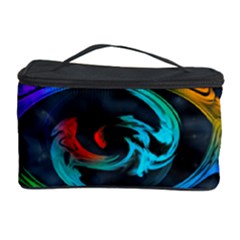 Rainbow Fractal Clouds Stars Cosmetic Storage by HermanTelo