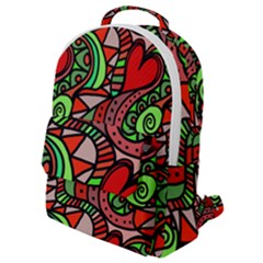 Seamless Heart Love Valentine Flap Pocket Backpack (small) by HermanTelo