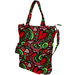 Seamless Heart Love Valentine Shoulder Tote Bag