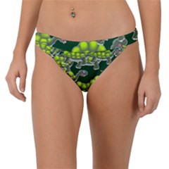 Seamless Turtle Green Band Bikini Bottom by HermanTelo