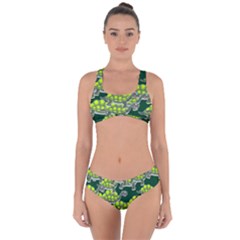 Seamless Turtle Green Criss Cross Bikini Set
