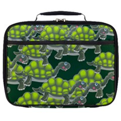 Seamless Turtle Green Full Print Lunch Bag by HermanTelo