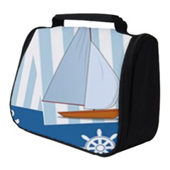 Yacht Boat Nautical Ship Full Print Travel Pouch (small)