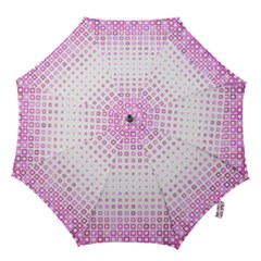 Square Pink Pattern Decoration Hook Handle Umbrellas (small) by HermanTelo