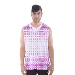 Square Pink Pattern Decoration Men s Sportswear by HermanTelo