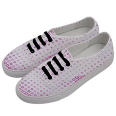 Square Pink Pattern Decoration Men s Classic Low Top Sneakers by HermanTelo