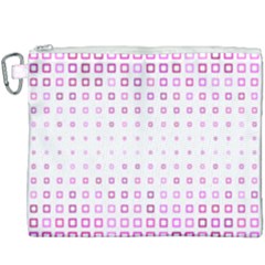 Square Pink Pattern Decoration Canvas Cosmetic Bag (xxxl) by HermanTelo