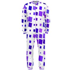 Square Purple Angular Sizes Onepiece Jumpsuit (men) 