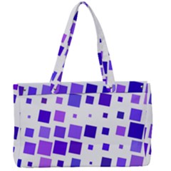 Square Purple Angular Sizes Canvas Work Bag by HermanTelo