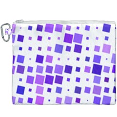 Square Purple Angular Sizes Canvas Cosmetic Bag (xxxl)