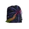 Stars Space Firework Burst Light Drawstring Pouch (Large) View1