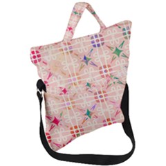 Watercolour Watercolor Paint Ink Fold Over Handle Tote Bag