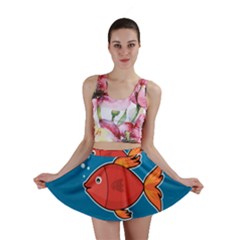 Sketch Nature Water Fish Cute Mini Skirt