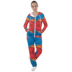 Sketch Nature Water Fish Cute Women s Tracksuit