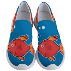 Sketch Nature Water Fish Cute Women s Lightweight Slip Ons