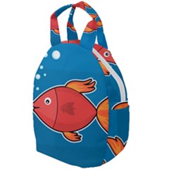 Sketch Nature Water Fish Cute Travel Backpacks