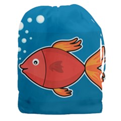 Sketch Nature Water Fish Cute Drawstring Pouch (xxxl)