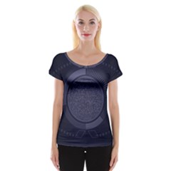 Technology Eye Cap Sleeve Top