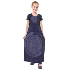 Technology Eye Kids  Short Sleeve Maxi Dress