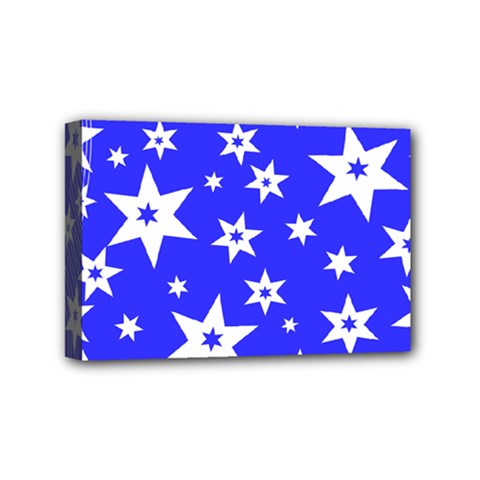 Star Background Pattern Advent Mini Canvas 6  X 4  (stretched) by HermanTelo