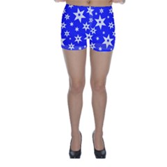 Star Background Pattern Advent Skinny Shorts by HermanTelo