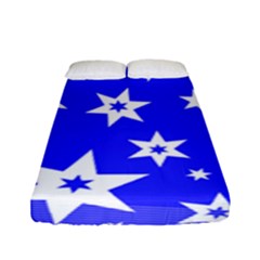 Star Background Pattern Advent Fitted Sheet (full/ Double Size)