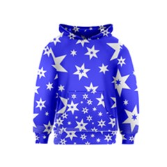 Star Background Pattern Advent Kids  Pullover Hoodie by HermanTelo