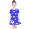 Star Background Pattern Advent Kids  Simple Cotton Dress View1