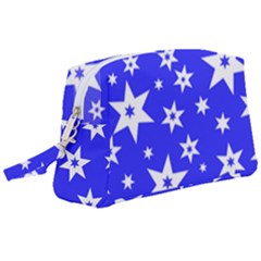 Star Background Pattern Advent Wristlet Pouch Bag (large)