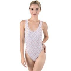 Wallpaper Abstract Pattern Graphic High Leg Strappy Swimsuit