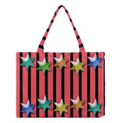 Star Christmas Greeting Medium Tote Bag by HermanTelo