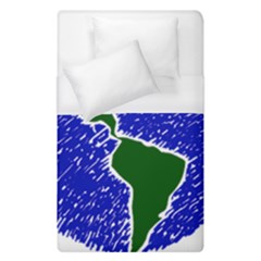 Globe Drawing Earth Ocean Duvet Cover (single Size)