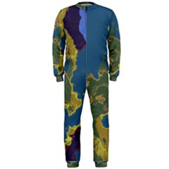 Map Geography World Onepiece Jumpsuit (men) 