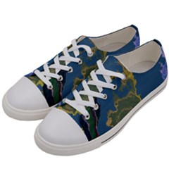 Map Geography World Women s Low Top Canvas Sneakers by HermanTelo