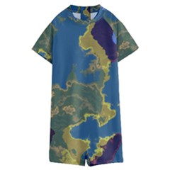 Map Geography World Kids  Boyleg Half Suit Swimwear by HermanTelo