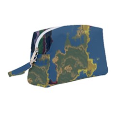 Map Geography World Wristlet Pouch Bag (medium) by HermanTelo