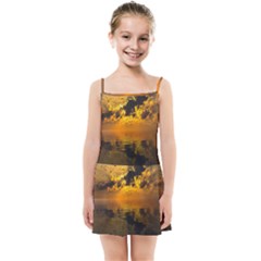 Sunset Reflection Birds Clouds Sky Kids  Summer Sun Dress