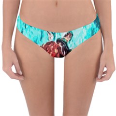 Tortoise Marine Animal Shell Sea Reversible Hipster Bikini Bottoms by HermanTelo