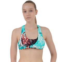 Tortoise Marine Animal Shell Sea Criss Cross Racerback Sports Bra by HermanTelo