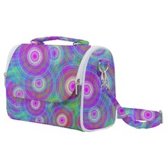 Circle Colorful Pattern Background Satchel Shoulder Bag by HermanTelo