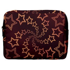 Gold Stars Spiral Chic Make Up Pouch (large)