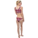 Graphic Heart Pattern Red White The Little Details Bikini Set View2