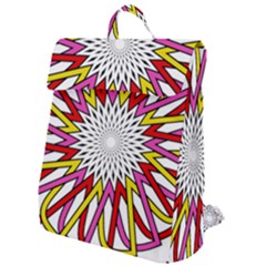 Sun Abstract Mandala Flap Top Backpack